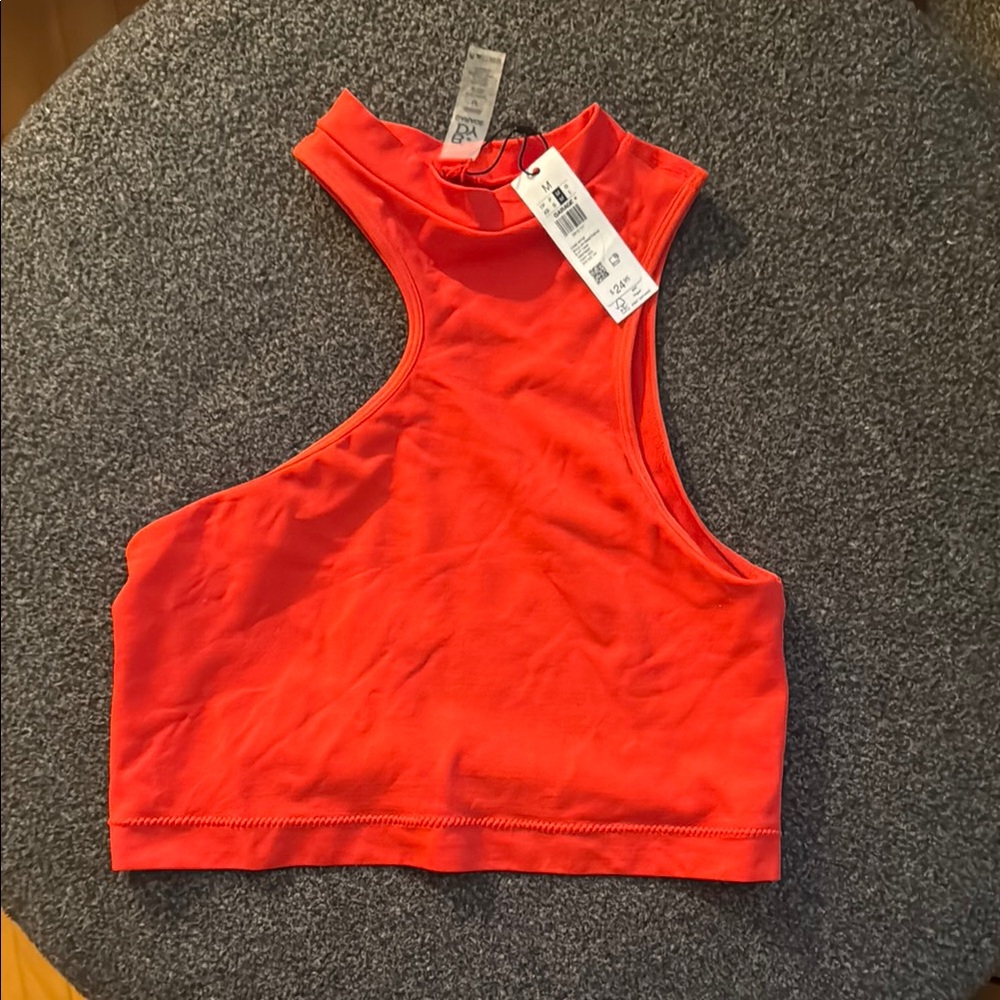 Garage Red Crop Tank